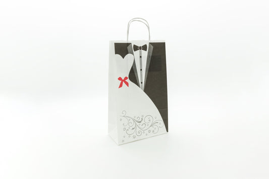 Wedding gift bag depicting a young couple - PS06