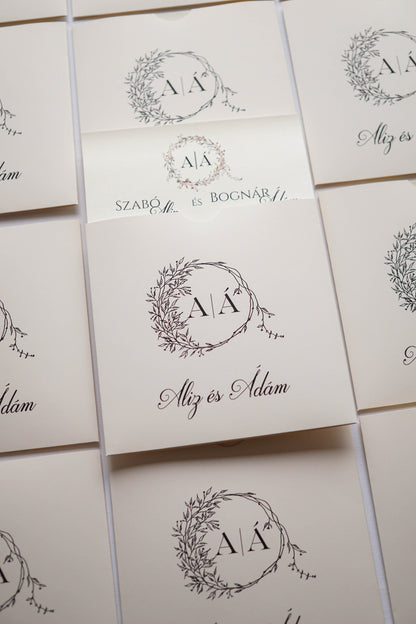 9286 - Faágas Esküvői meghívó