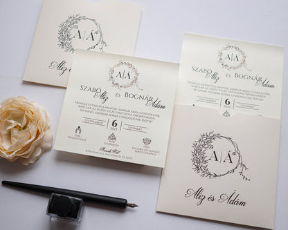 9286 - Faágas Esküvői meghívó