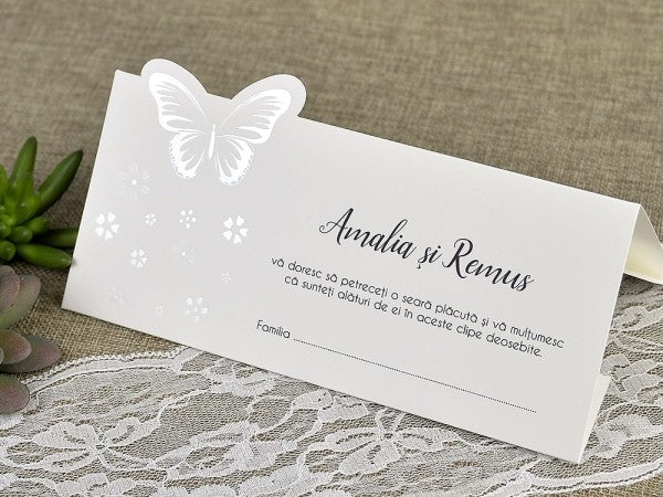 5624-Ültetőkártya-pillangó, ültetőkártya-Erdélyi Esküvői Meghívók