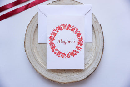 Esküvői meghívó EM02 - Kinyitható magyar népmesés meghívó - Erdélyi Esküvői Meghívók - Wedding invitation EM02 - Kinyitható magyar népmesés meghívó - invitatii de nunta EM02 - Kinyitható magyar népmesés meghívó
