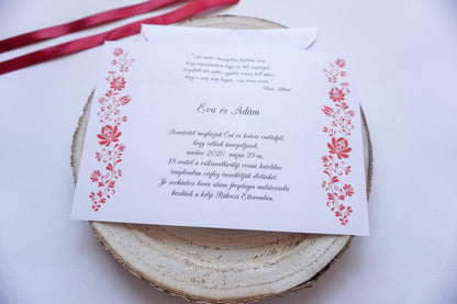 Esküvői meghívó EM02 - Kinyitható magyar népmesés meghívó - Erdélyi Esküvői Meghívók - Wedding invitation EM02 - Kinyitható magyar népmesés meghívó - invitatii de nunta EM02 - Kinyitható magyar népmesés meghívó