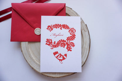 Esküvői meghívó EM04 - Két oldalas magyar népmesés meghívó - Erdélyi Esküvői Meghívók - Wedding invitation EM04 - Két oldalas magyar népmesés meghívó - invitatii de nunta EM04 - Két oldalas magyar népmesés meghívó