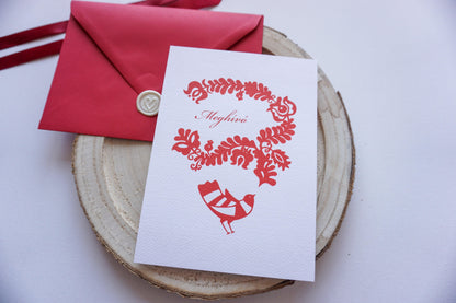 Esküvői meghívó EM04 - Két oldalas magyar népmesés meghívó - Erdélyi Esküvői Meghívók - Wedding invitation EM04 - Két oldalas magyar népmesés meghívó - invitatii de nunta EM04 - Két oldalas magyar népmesés meghívó