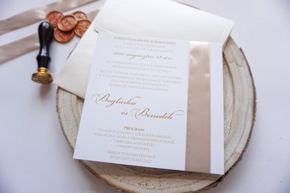 Esküvői meghívó EM05 - Két oldalas elegáns esküvői meghívó - Erdélyi Esküvői Meghívók - Wedding invitation EM05 - Két oldalas elegáns esküvői meghívó - invitatii de nunta EM05 - Két oldalas elegáns esküvői meghívó