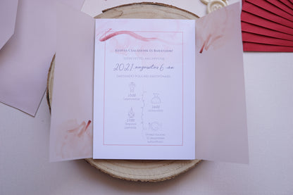 Esküvői meghívó EM14 - Kinyitható pausz papíros esküvői meghívó - Erdélyi Esküvői Meghívók - Wedding invitation EM14 - Kinyitható pausz papíros esküvői meghívó - invitatii de nunta EM14 - Kinyitható pausz papíros esküvői meghívó