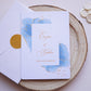 Esküvői meghívó EM16 - Két oldalas kék és arany akvarell hatású esküvői meghívó - Erdélyi Esküvői Meghívók - Wedding invitation EM16 - Két oldalas kék és arany akvarell hatású esküvői meghívó - invitatii de nunta EM16 - Két oldalas kék és arany akvarell hatású esküvői meghívó