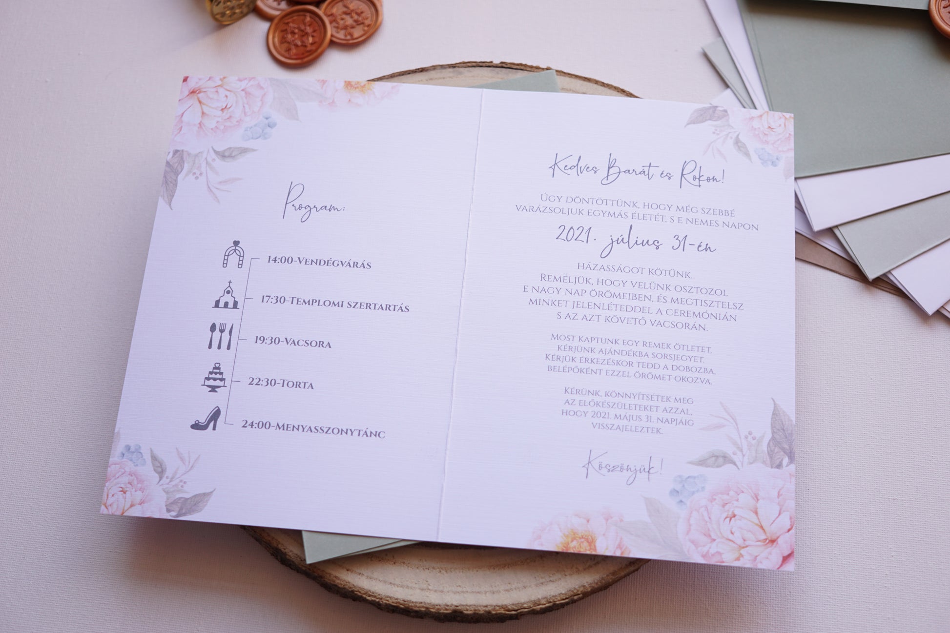 Esküvői meghívó EM11 - Kinyitható virágmintás esküvői meghívó - Erdélyi Esküvői Meghívók - Wedding invitation EM11 - Kinyitható virágmintás esküvői meghívó - invitatii de nunta EM11 - Kinyitható virágmintás esküvői meghívó