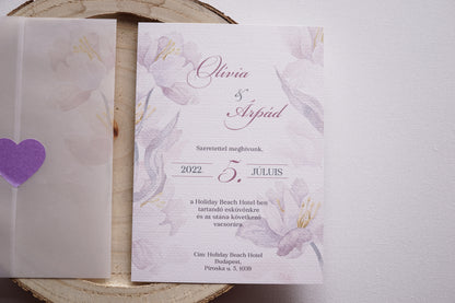 Esküvői meghívó EM25 - Kinyitható pausz papíros esküvői meghívó - Erdélyi Esküvői Meghívók - Wedding invitation EM25 - Kinyitható pausz papíros esküvői meghívó - invitatii de nunta EM25 - Kinyitható pausz papíros esküvői meghívó