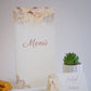 ME15 - Kinyitható Esküvői Menü - Pasztell virágokkal