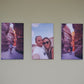 3 pieces of canvas - 50 x 25 cm