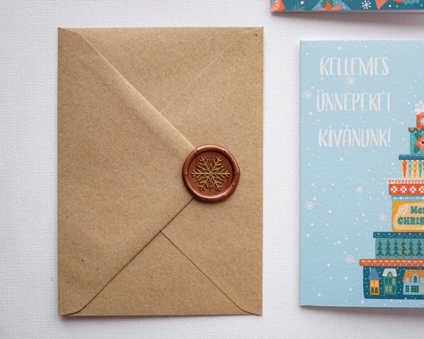 Minimalista Karácsonyi képeslap gyűjtemény - 4 darab