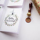 Greenery Karácsonyi képeslap, kinyitható, borítékkal - KK10