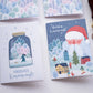 Mikulásos Karácsonyi képeslap, kinyitható, borítékkal - KK05