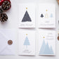 Minimalista Karácsonyi képeslap, kinyitható, borítékkal - KK01