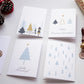 Minimalist Christmas card, openable, with envelope - KK01