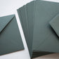 Sötétzöld prémium díszboríték - C6 - 114 x 162 mm-Boríték-C6 - 11.4 x 16.2 cm -boríték, C6, zöld boríték - plicuri colorate - plicuri speciale -Erdélyi Esküvői Meghívók