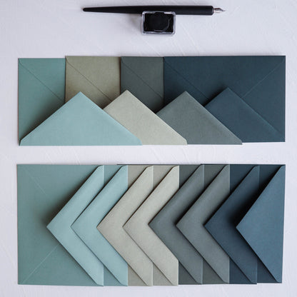 Matcha zöld prémium díszboríték - B6 - 125×176 mm-Boríték-B6 - 12.5 x 17.6 cm -B6, boríték, zöld boríték - plicuri colorate - plicuri speciale -Erdélyi Esküvői Meghívók