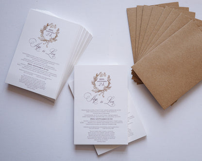 1132 - Invitație de nuntă elegantă