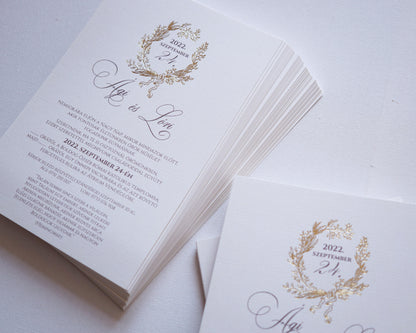 1132 - Invitație de nuntă elegantă