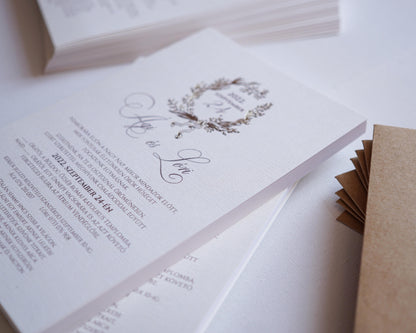 1132 - Invitație de nuntă elegantă