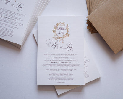 1132 - Invitație de nuntă elegantă