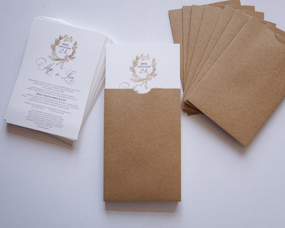 1132 - Invitație de nuntă elegantă