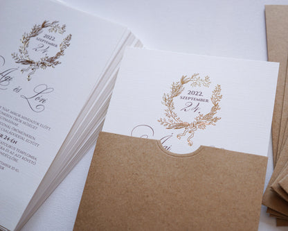 1132 - Invitație de nuntă elegantă