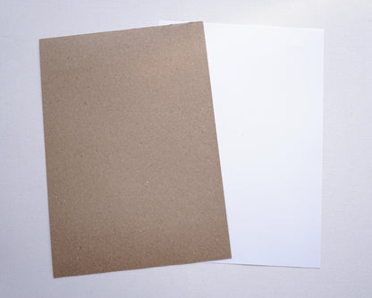 Kraft karton újrahasznosított - 170 g/m2 - A4-DIY papír-Erdélyi Esküvői Meghívók-kraft-Erdélyi Esküvői Meghívók