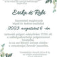 DM01- Digitális esküvői meghívó - EM18